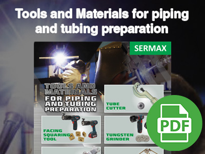 Tools and Materials for piping and tubing preparation