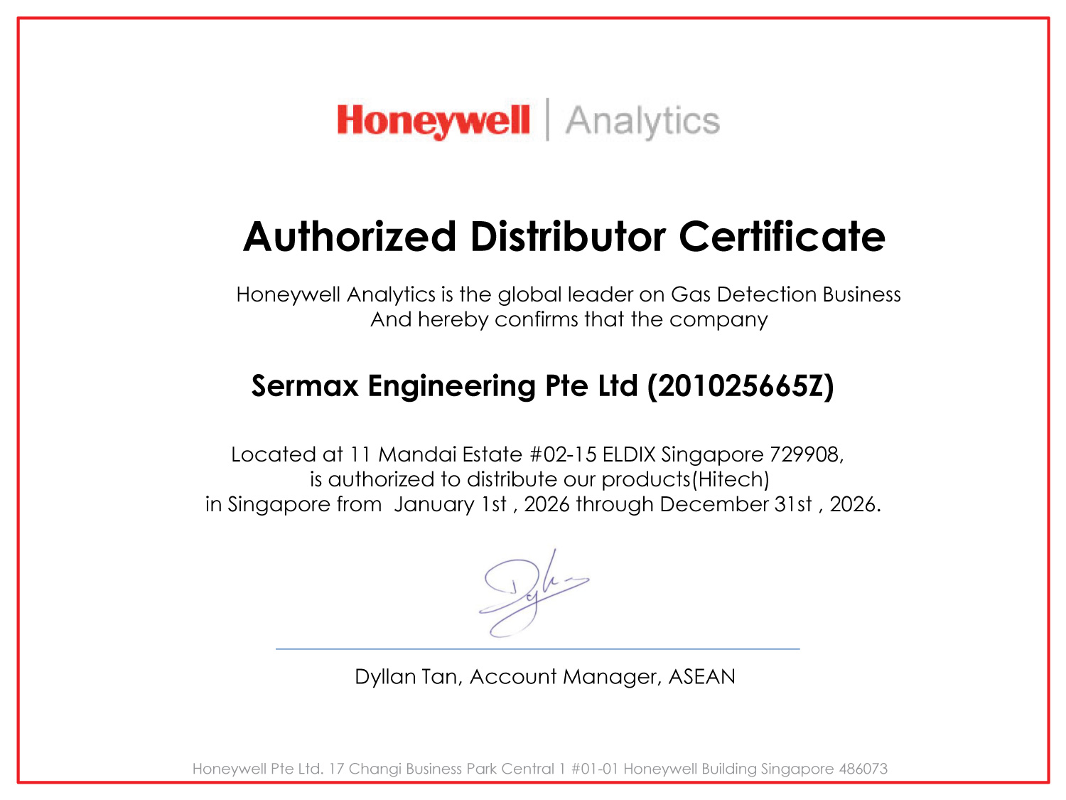 Heneywell Sermax Accreditation 2026